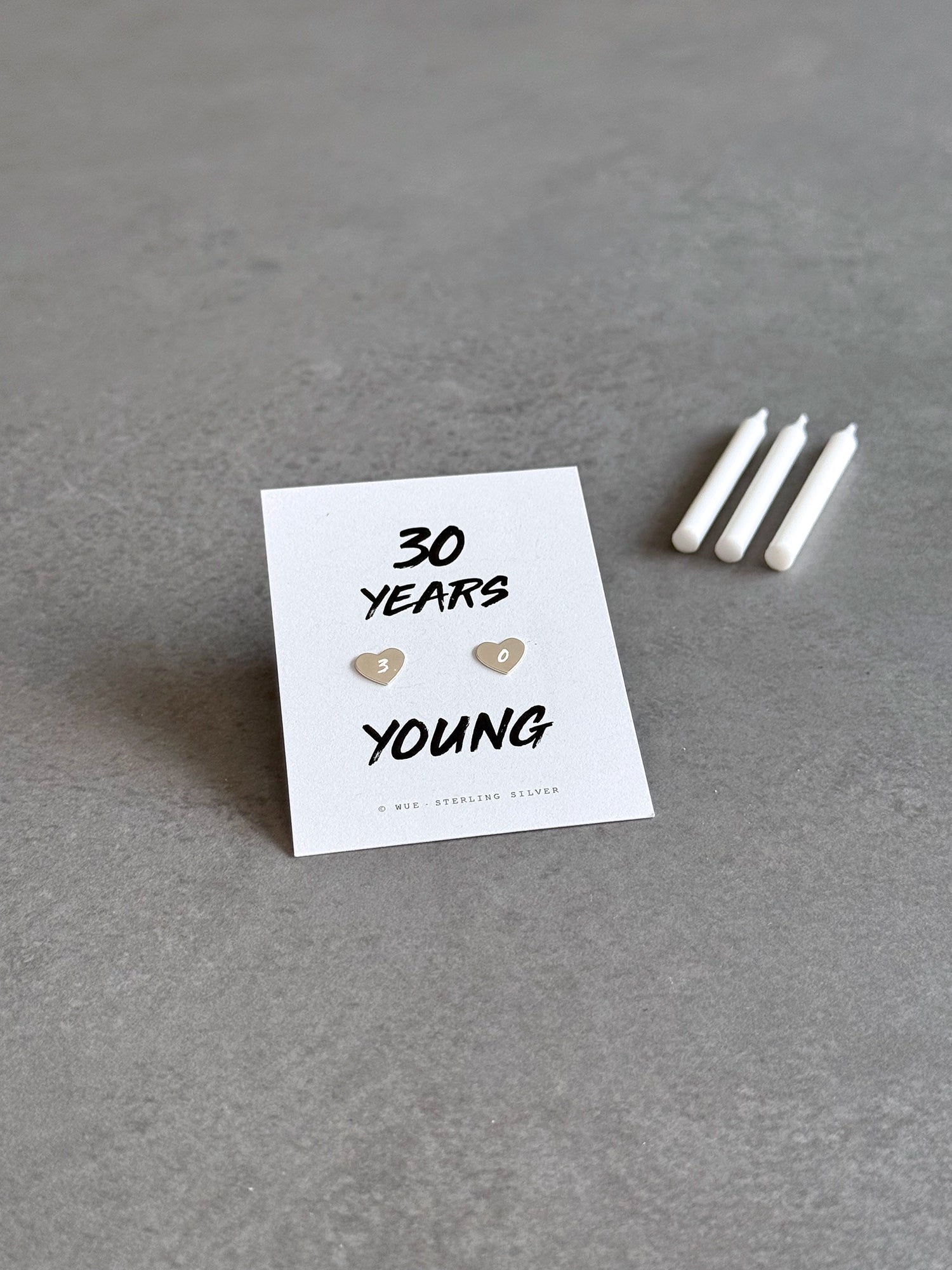 Engraved Birthday Heart Earrings