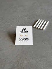 Engraved Birthday Heart Earrings