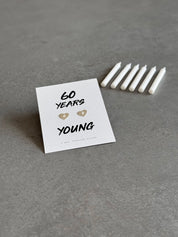 Engraved Birthday Heart Earrings