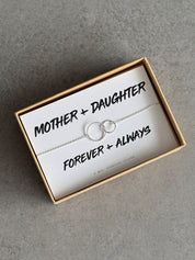 Mother + Daughter Sterling Silver Bracelet