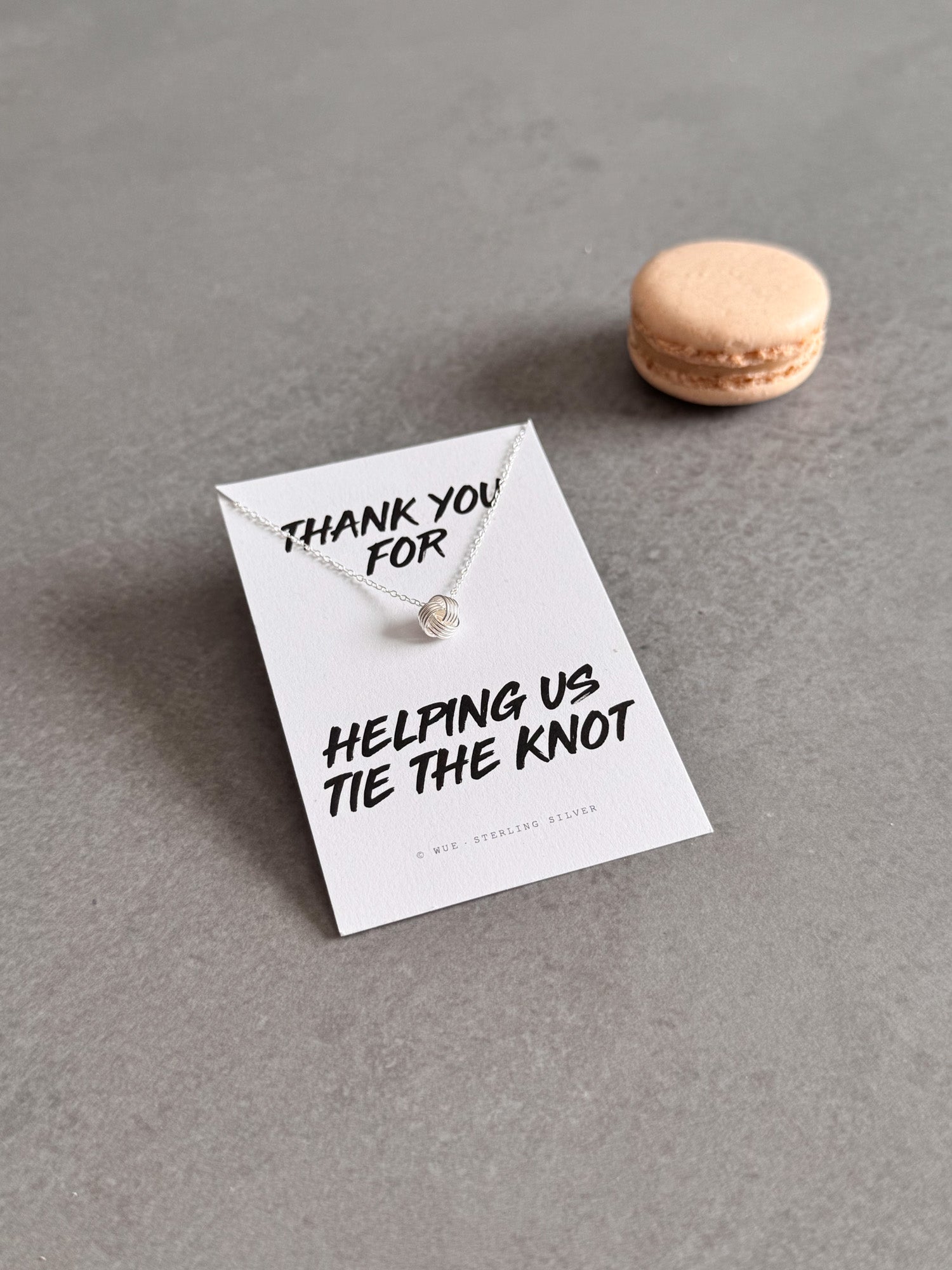 Bridesmaid  - Thank You Knot Necklace