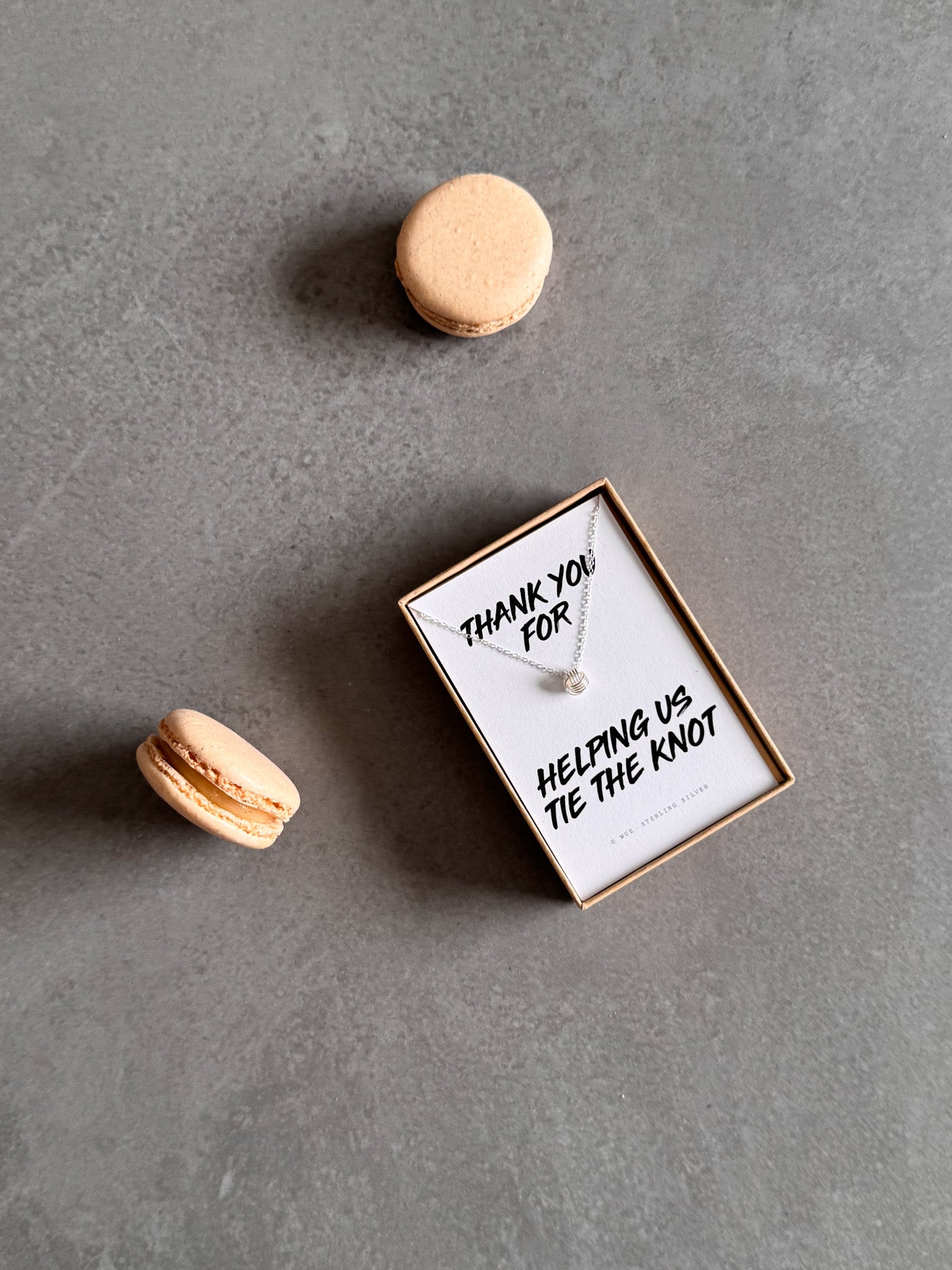 Bridesmaid  - Thank You Knot Necklace