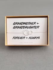 Grandmother & Granddaughter Sterling Silver Links Bracelet
