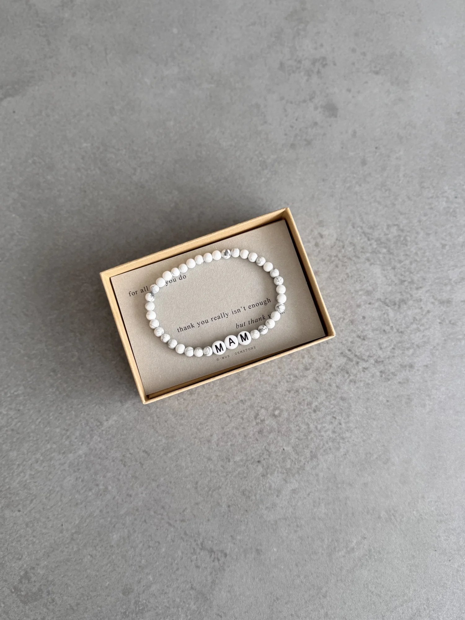 Thank You Mum Gemstone Bracelet