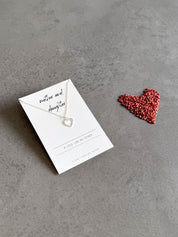 Mother & Daughter Sterling Silver Heart Necklace