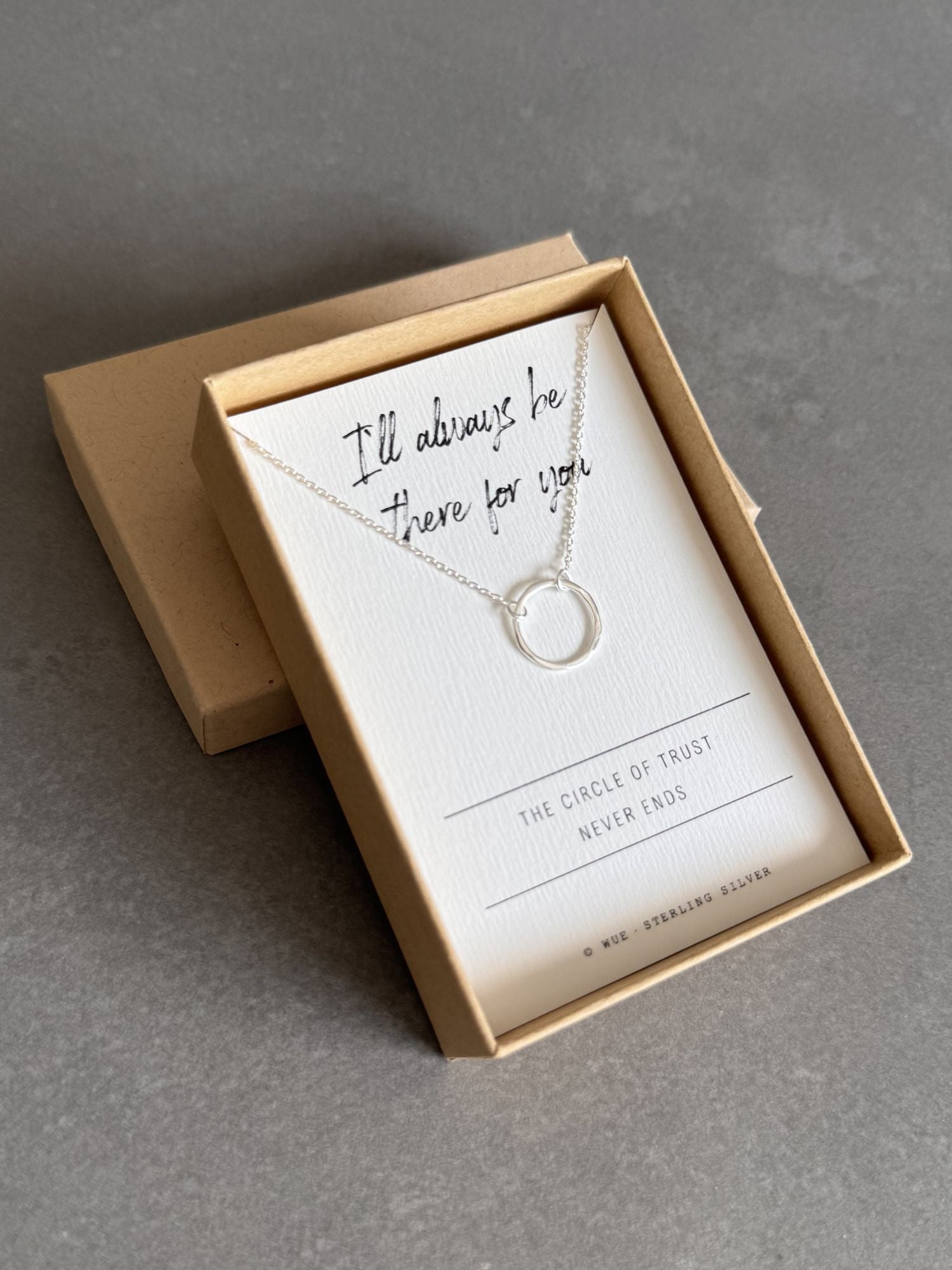 Circle of Trust Necklace In Sterling Silver