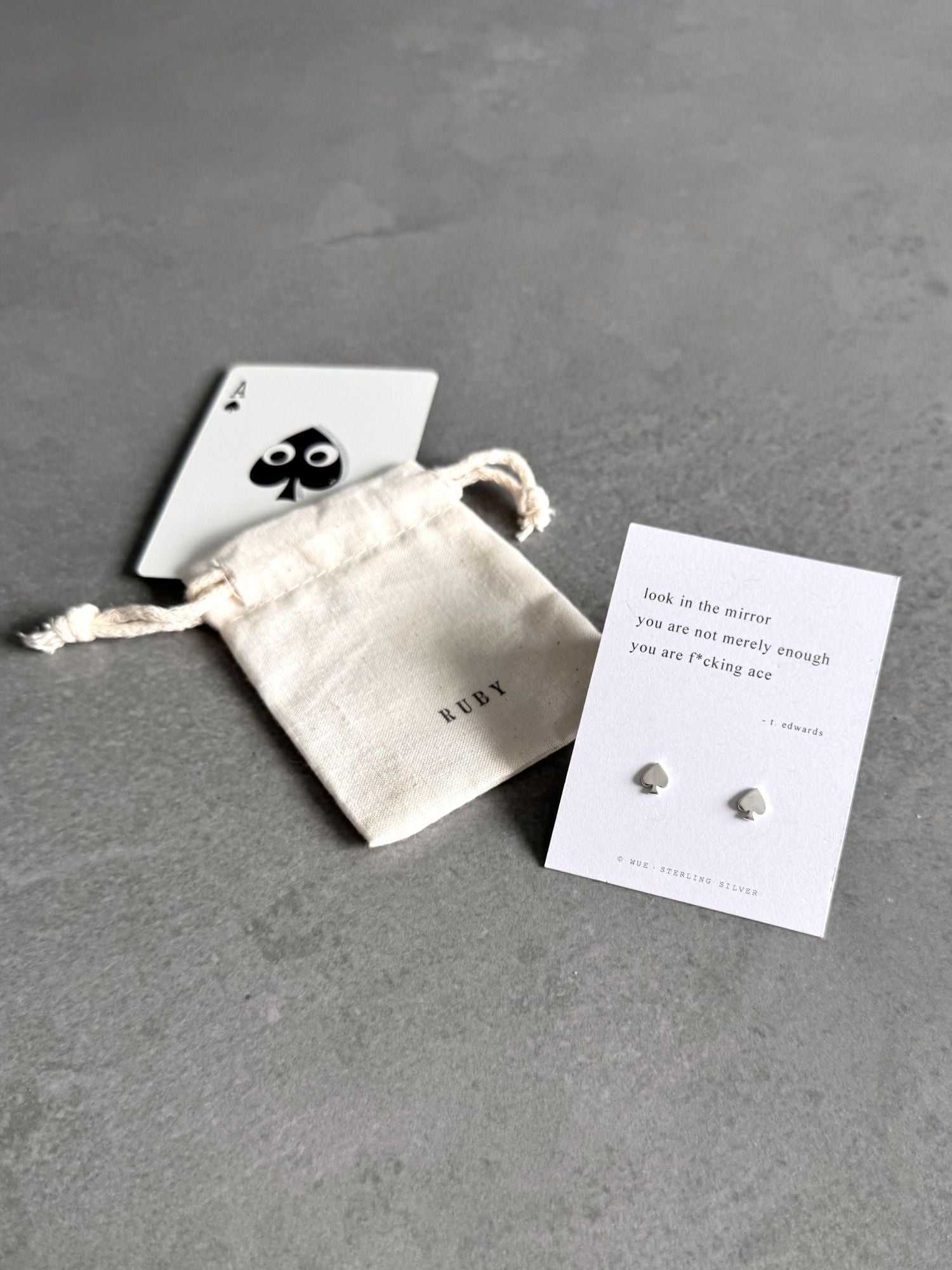 You Are F*cking Ace (Haiku) Earrings