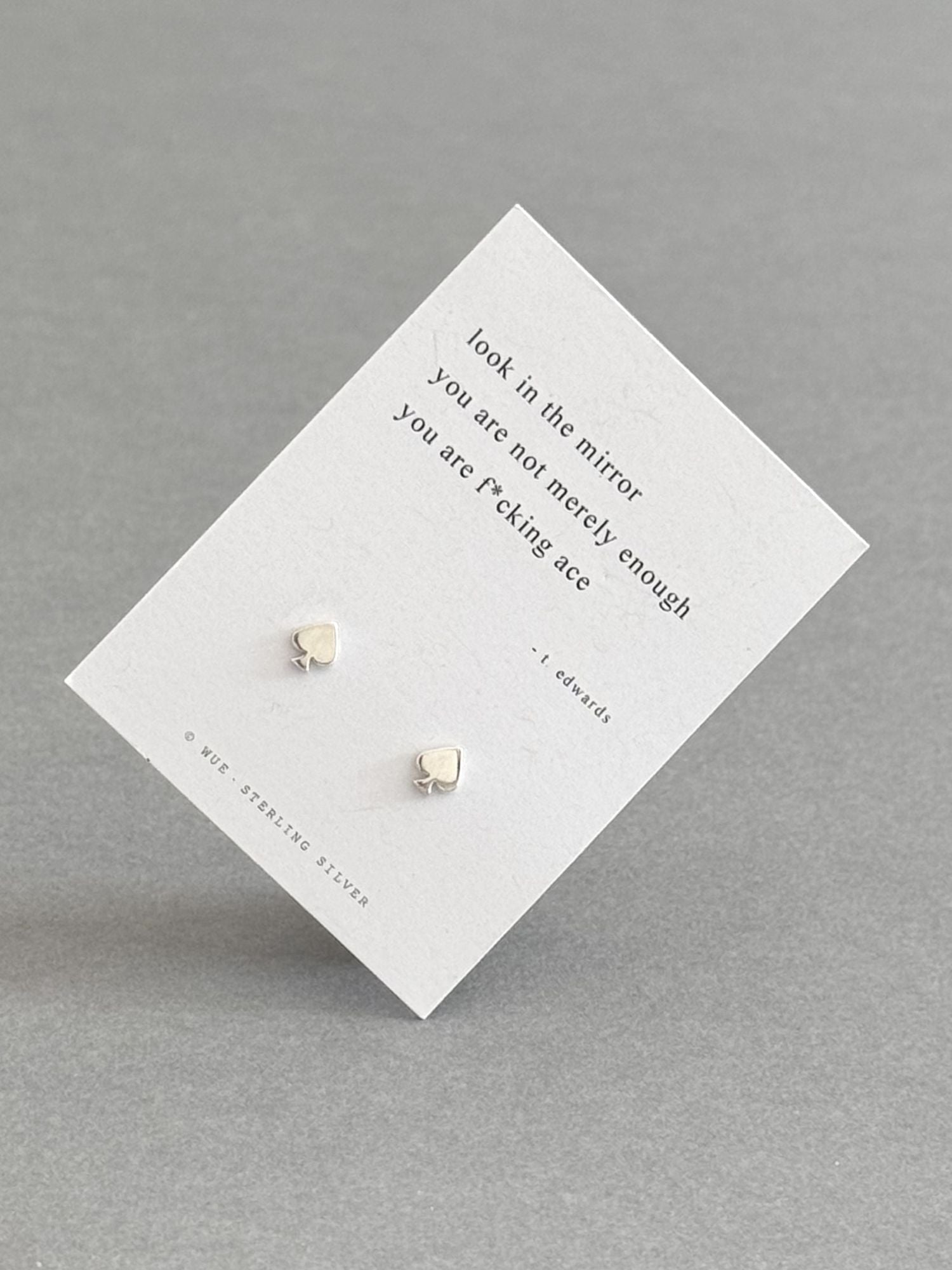 You Are F*cking Ace (Haiku) Earrings