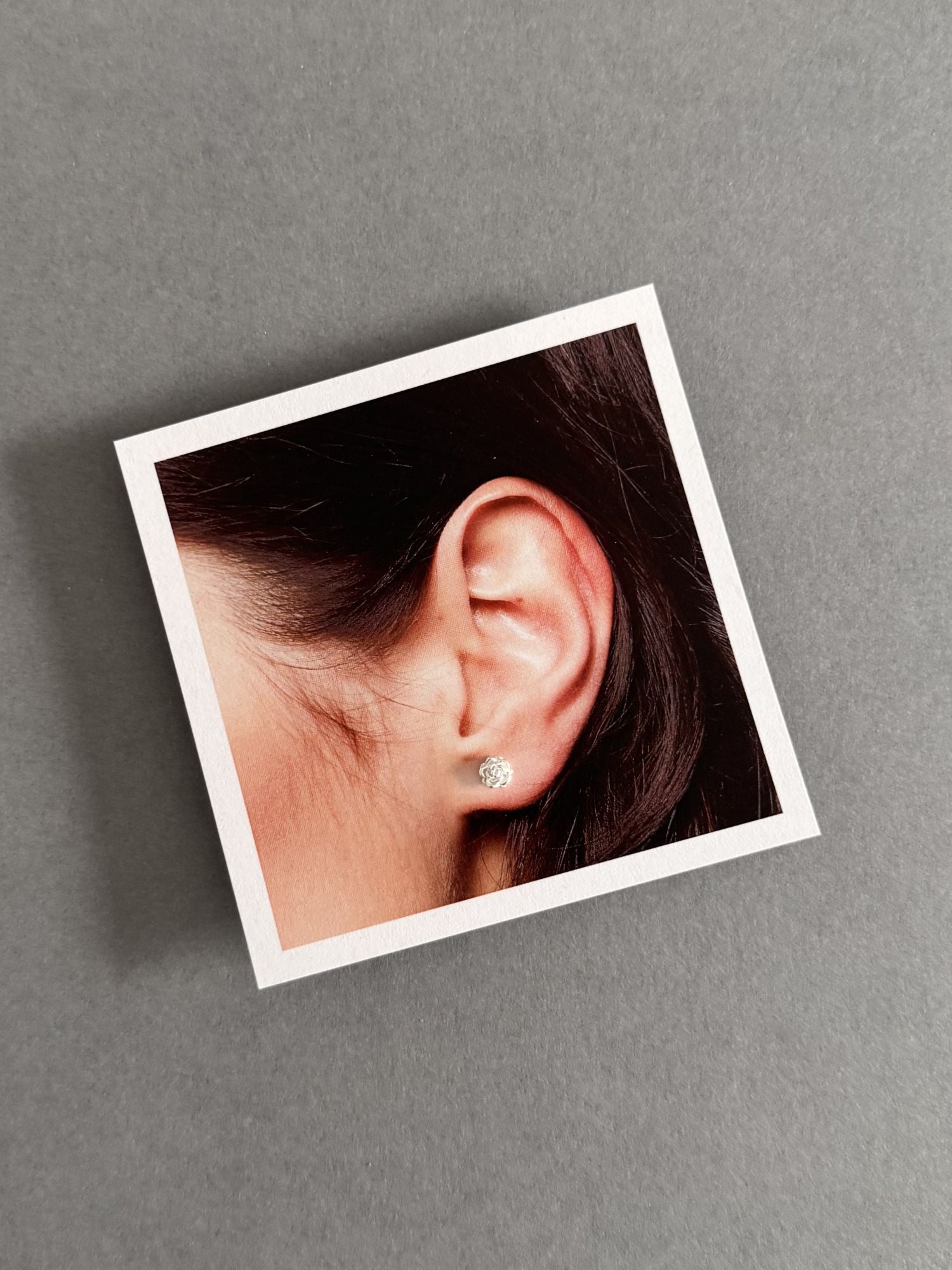 Strength Rose Haiku Earrings