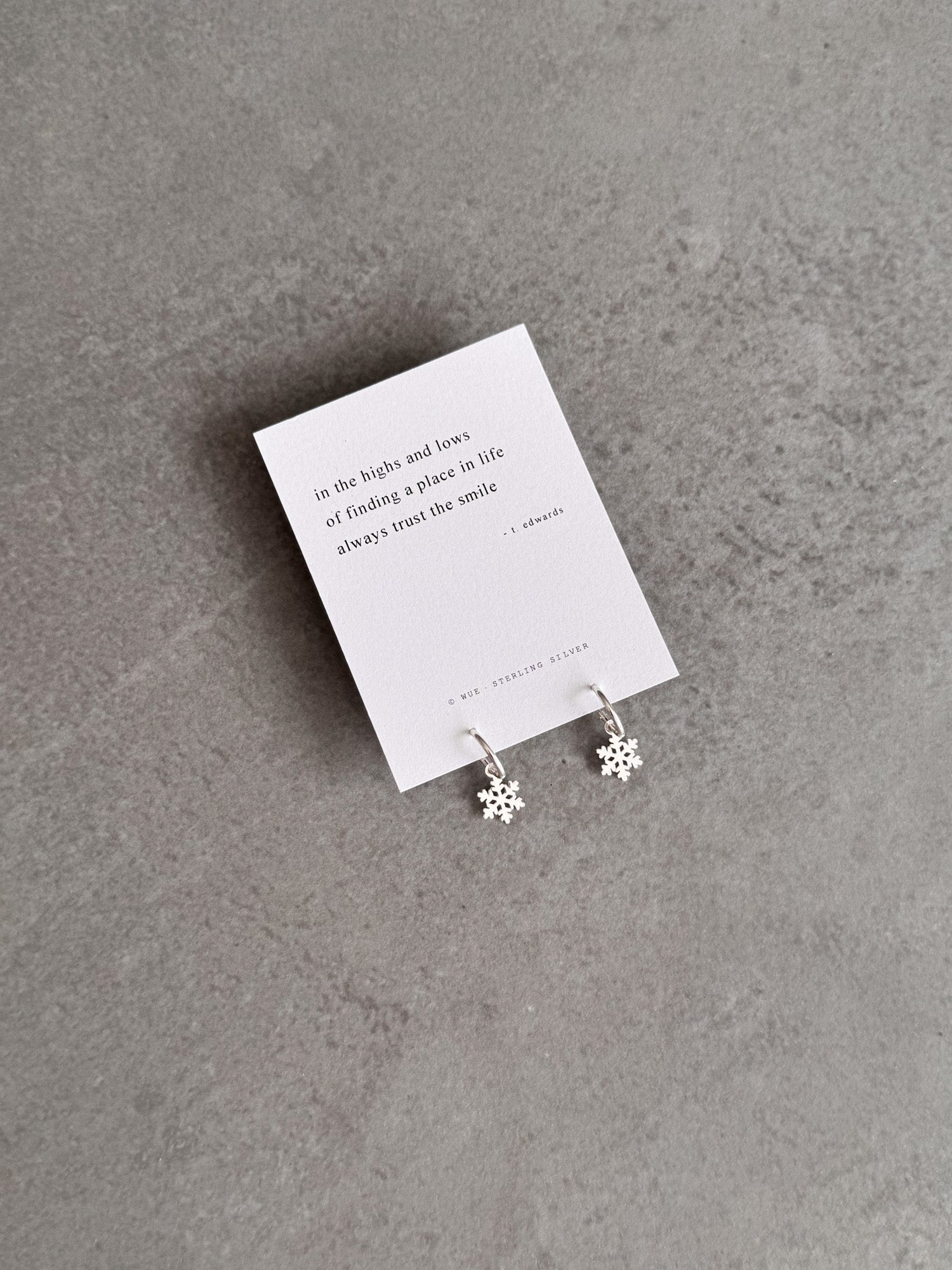 Snowflake Hoop Earrings