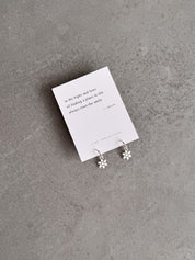 Snowflake Hoop Earrings