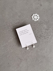 Snowflake Hoop Earrings