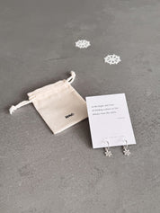 Snowflake Hoop Earrings