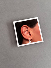 Snowflake Hoop Earrings