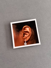 Snowflake Hoop Earrings