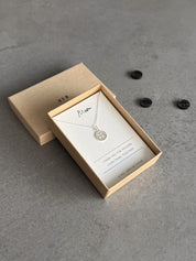 Thank You Mum Sterling Silver Button Necklace