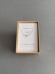 Friendship Heart Knot Necklace