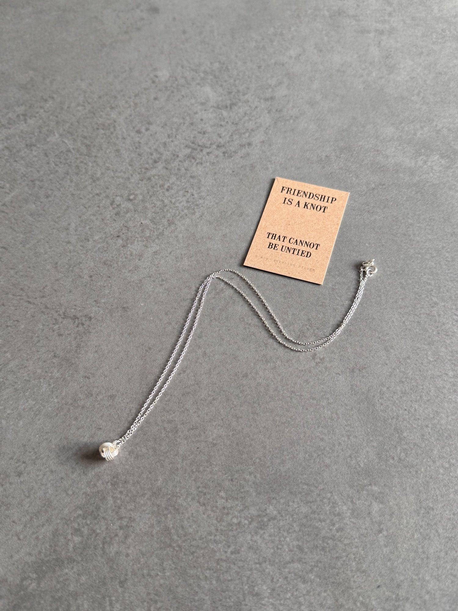 Classic Friendship Knot Necklace