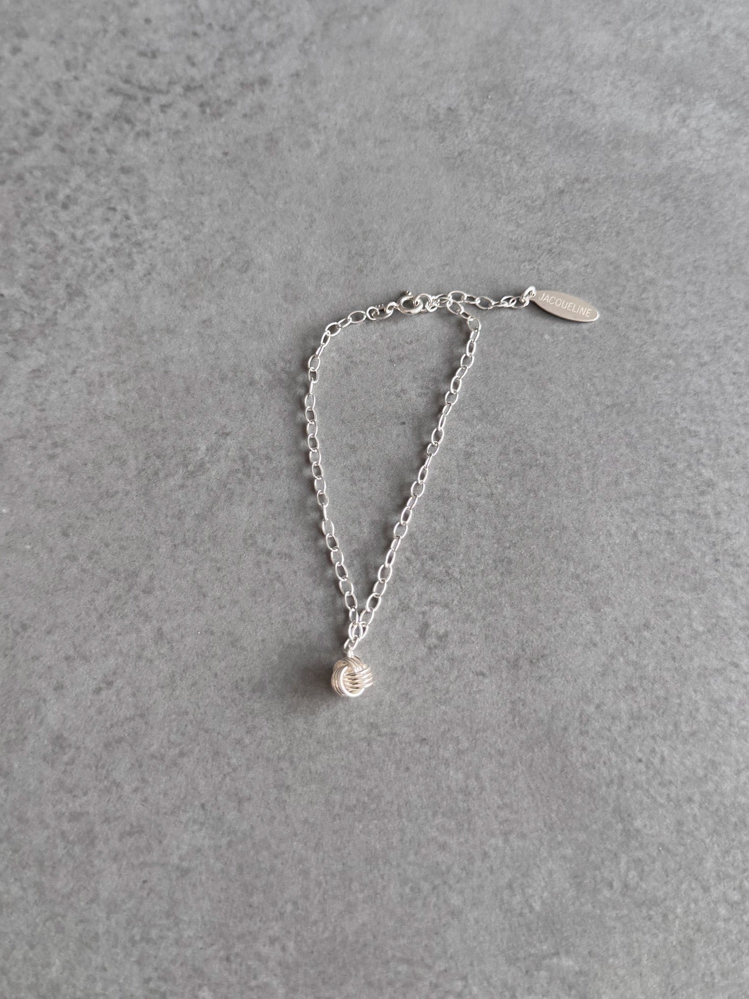 Friendship Knot Silver Bracelet