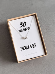 30th Birthday Sterling Silver Necklace