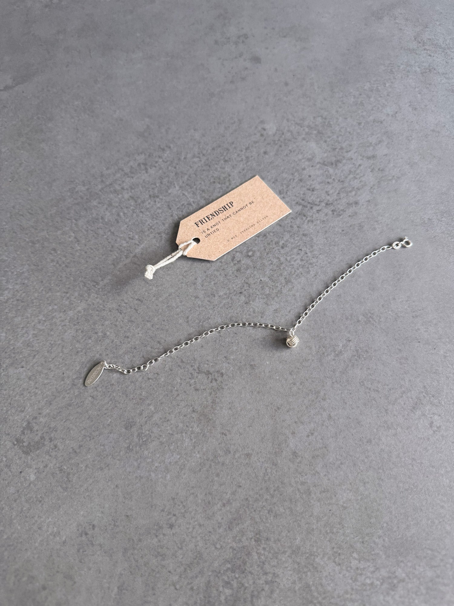 Friendship Knot Silver Bracelet