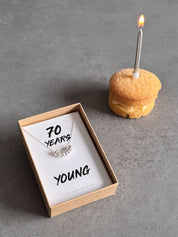 70th Birthday Sterling Silver Necklace