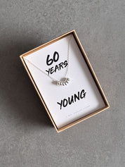 60th Birthday Sterling Silver Necklace