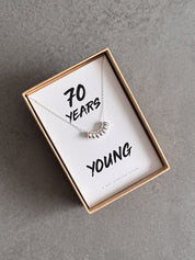 70th Birthday Sterling Silver Necklace