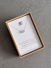 30th Birthday Sterling Silver Necklace