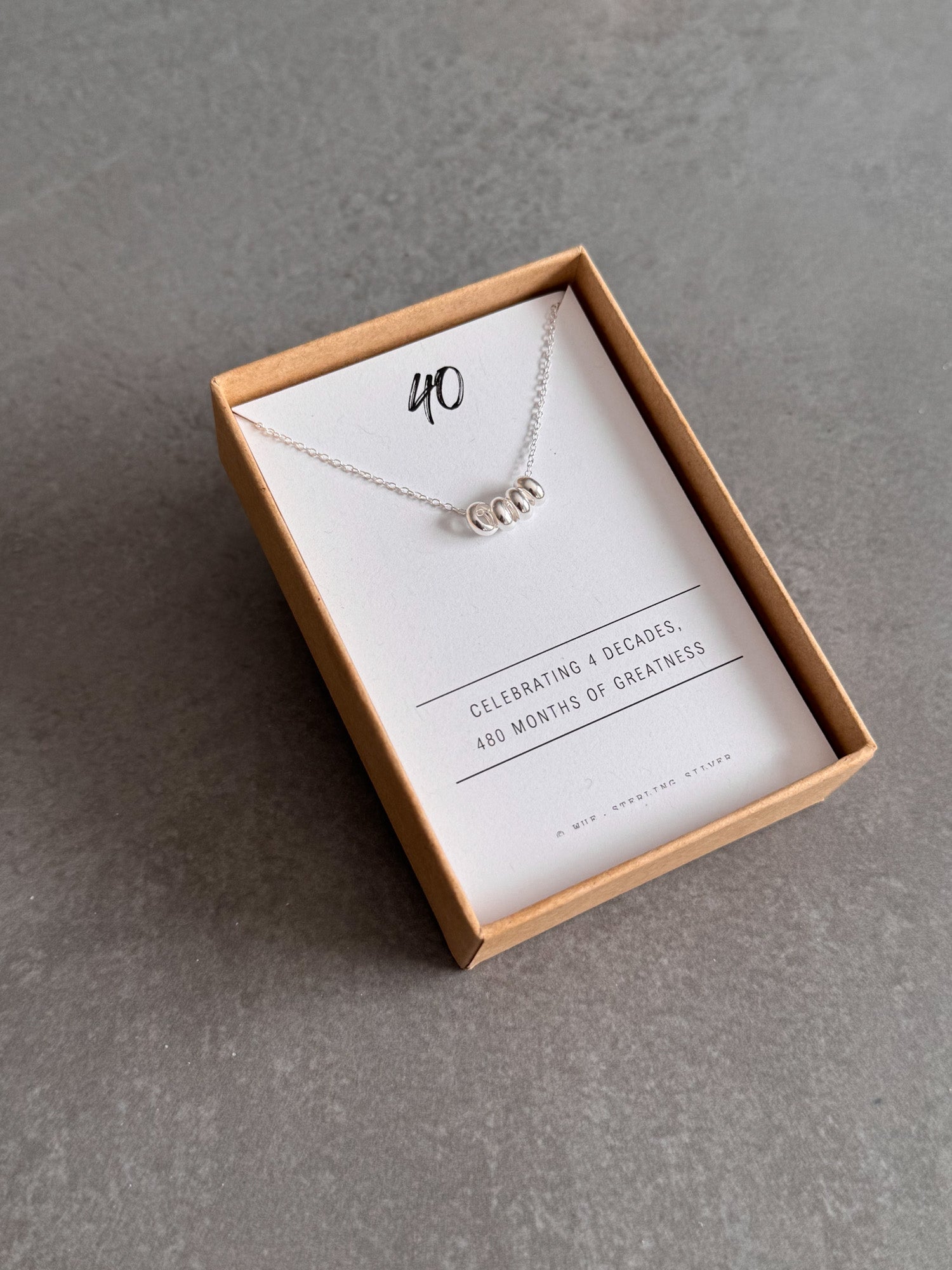 40th Birthday Necklace