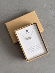 50th Birthday Sterling Silver Necklace