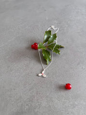 Christmas Holly Necklace