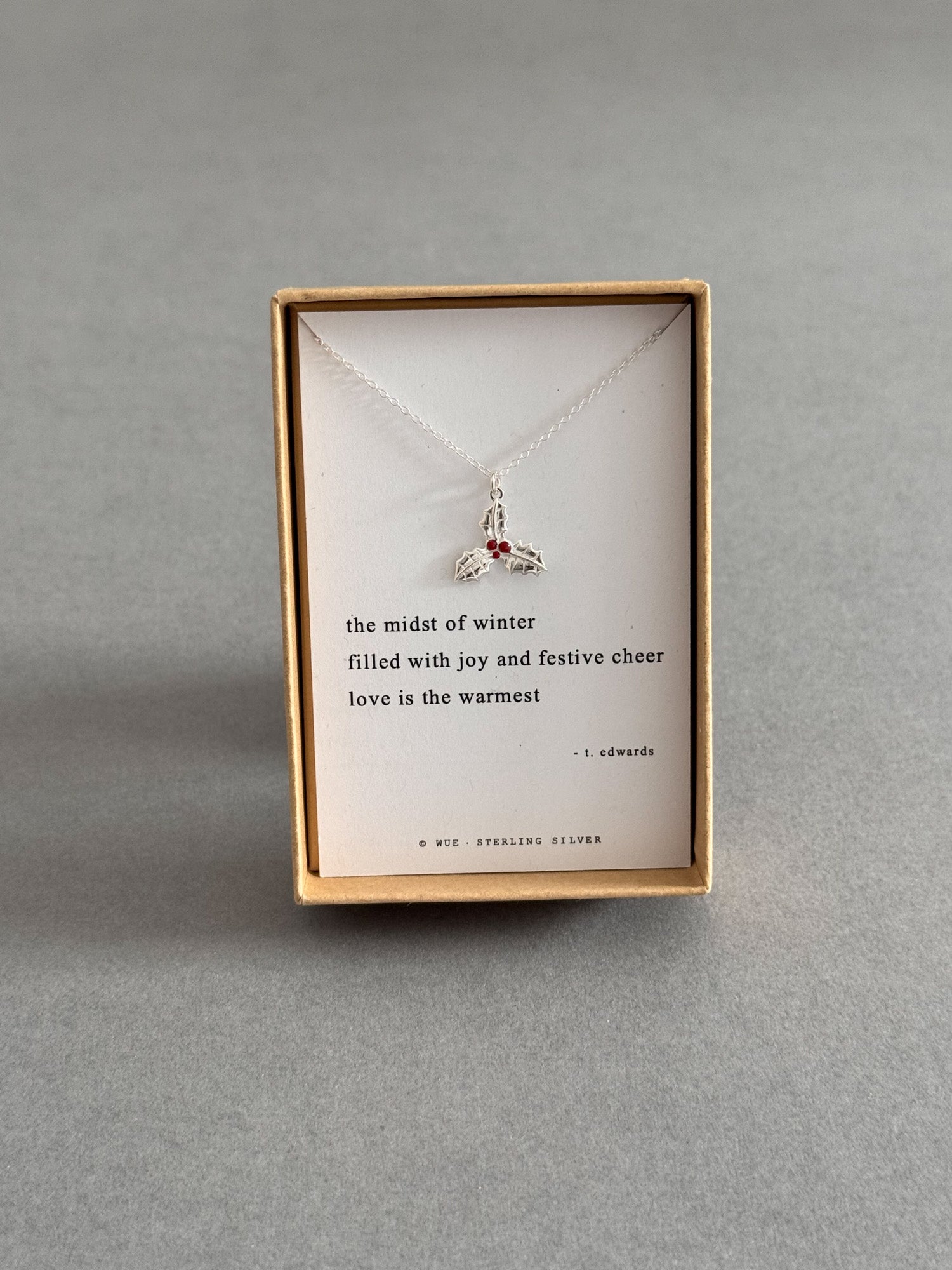 Christmas Holly Necklace