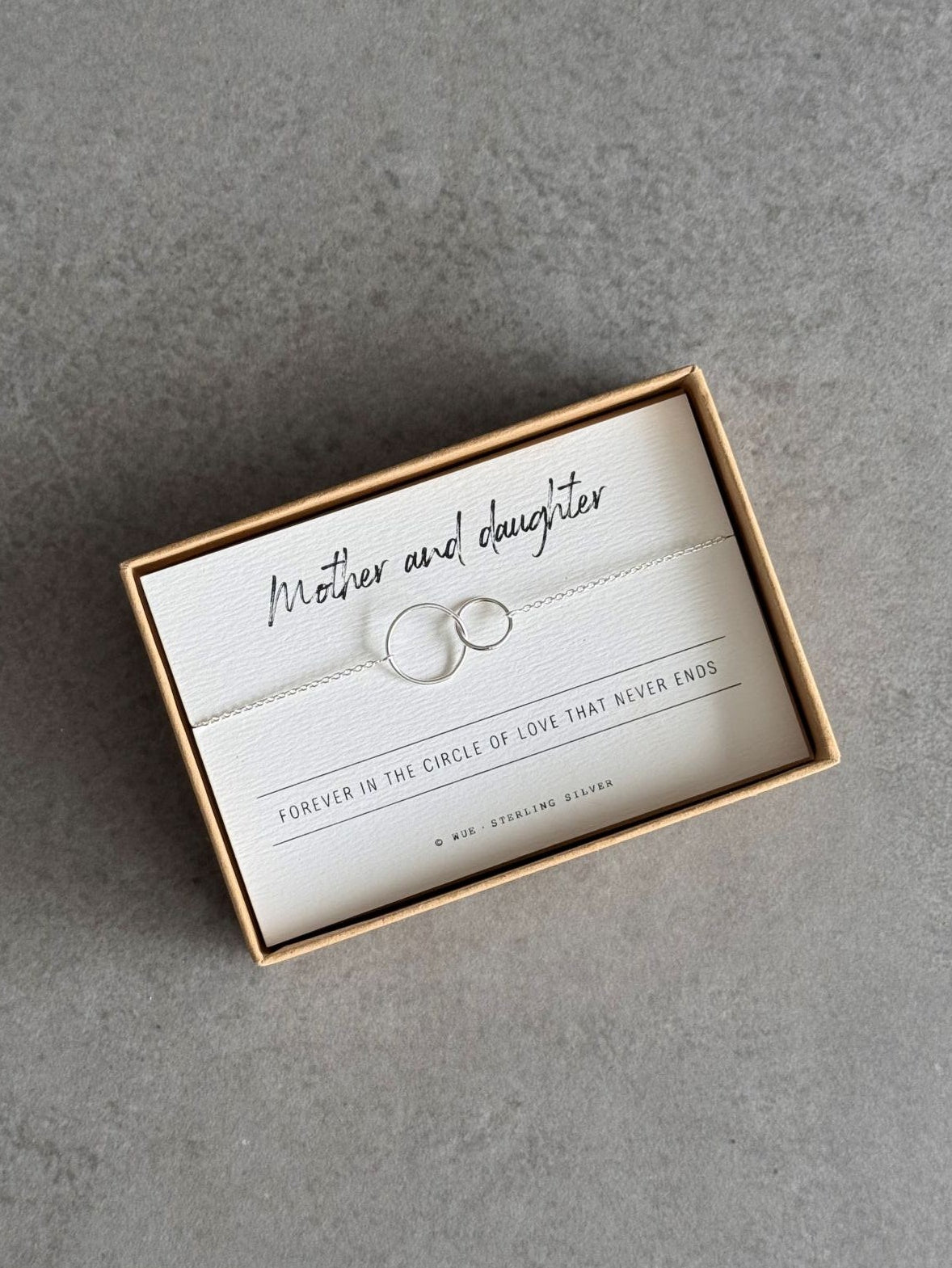 Mother + Daughter Sterling Silver Bracelet