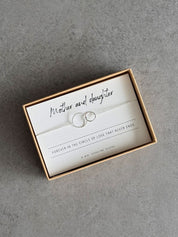 Mother + Daughter Sterling Silver Bracelet