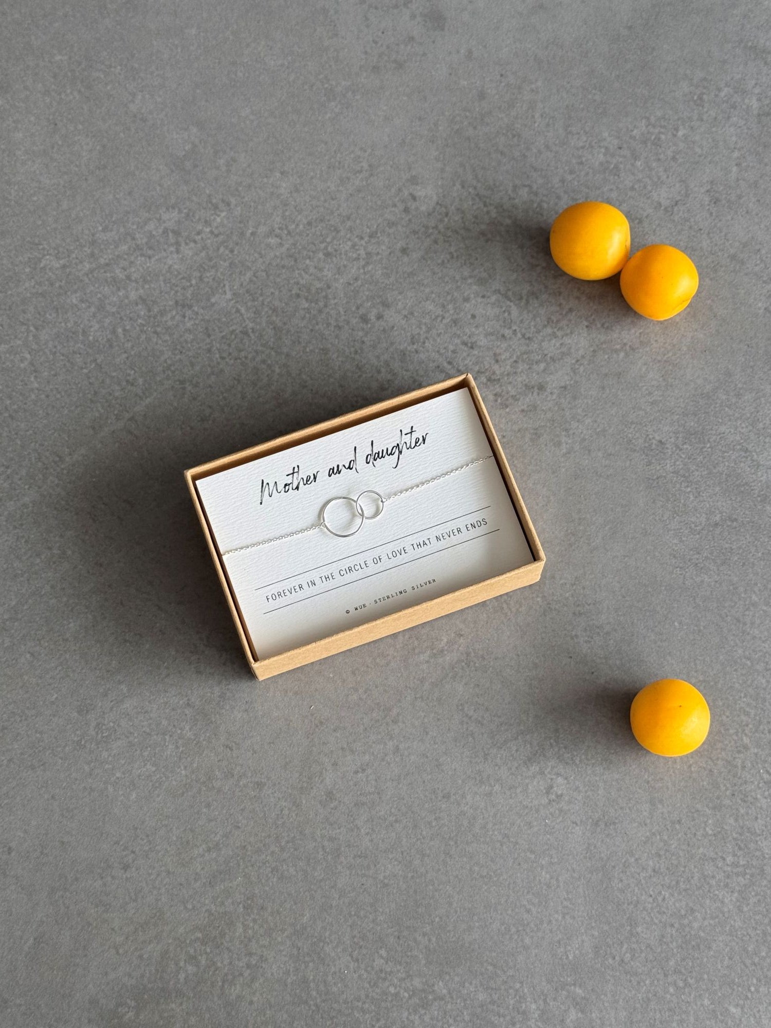 Mother + Daughter Sterling Silver Bracelet
