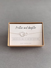 Mother + Daughter Sterling Silver Bracelet