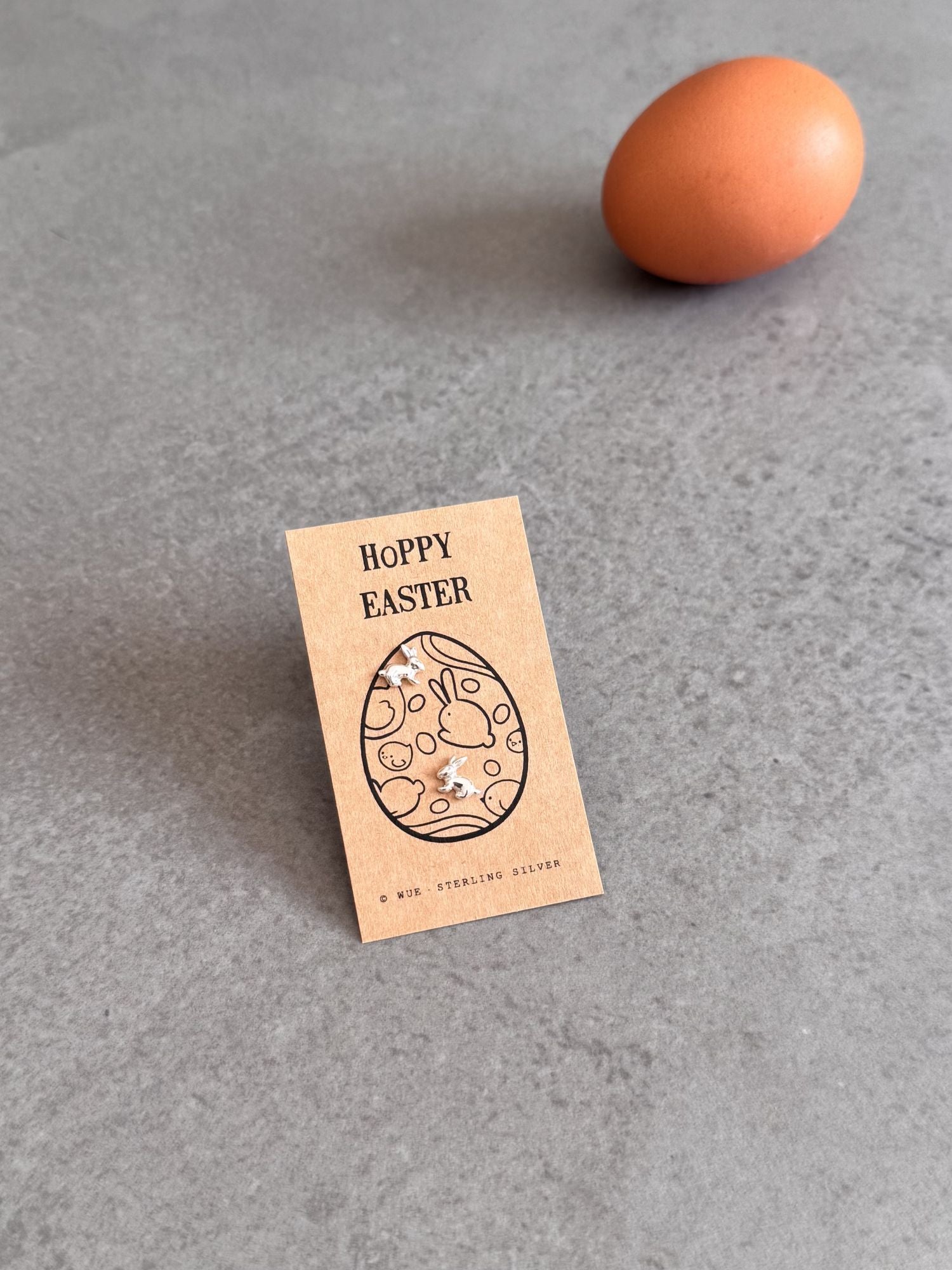 Hoppy Easter Bunny Earrings | Sterling Silver