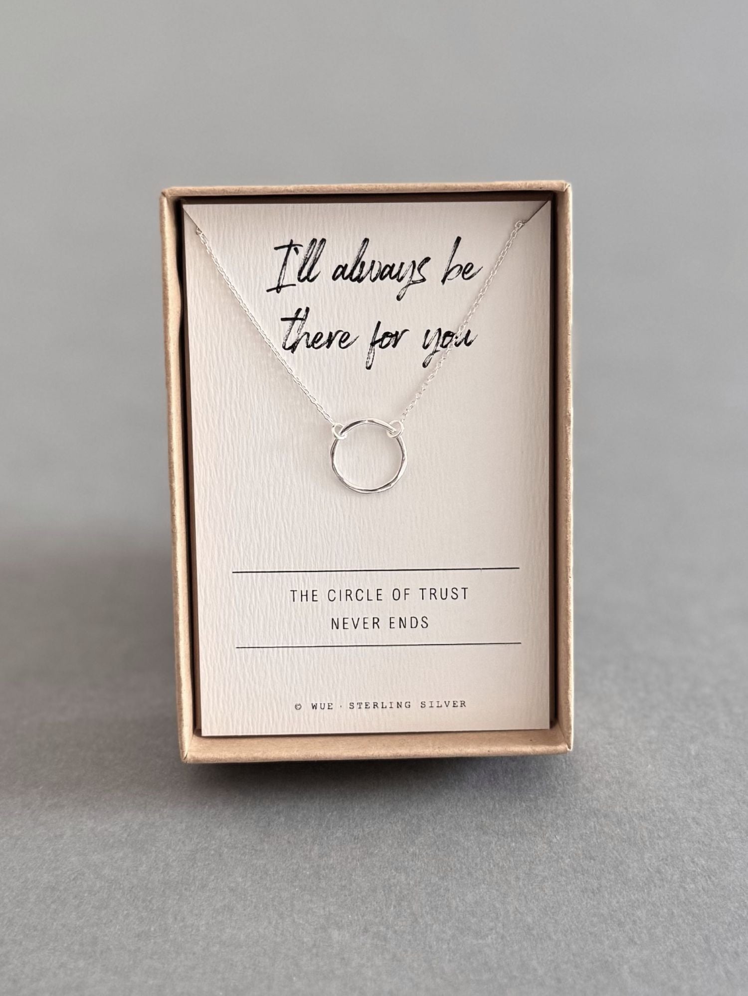 Circle of Trust Necklace In Sterling Silver
