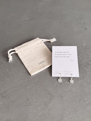 Snowflake Hoop Earrings