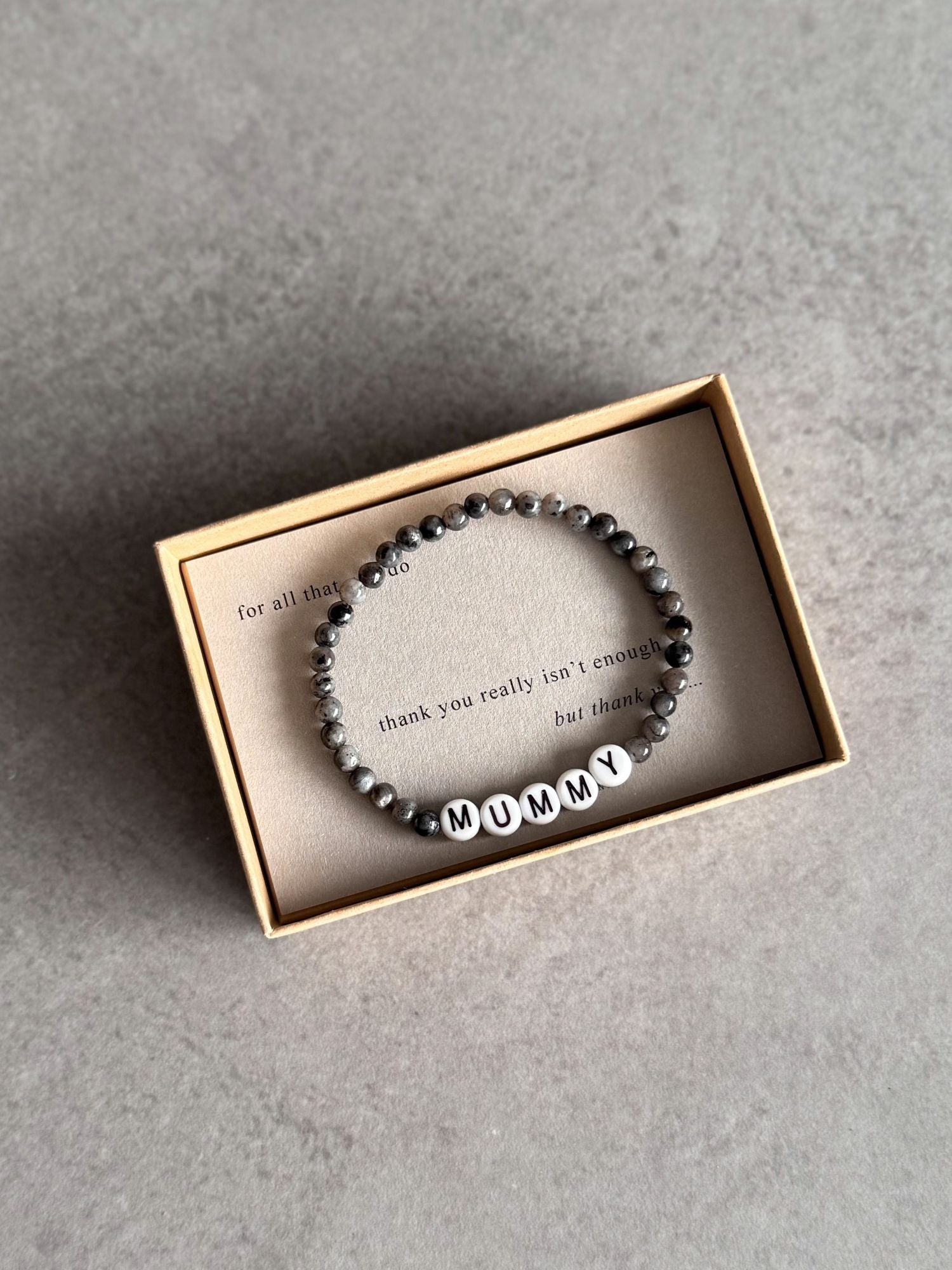 Thank You Mum Gemstone Bracelet