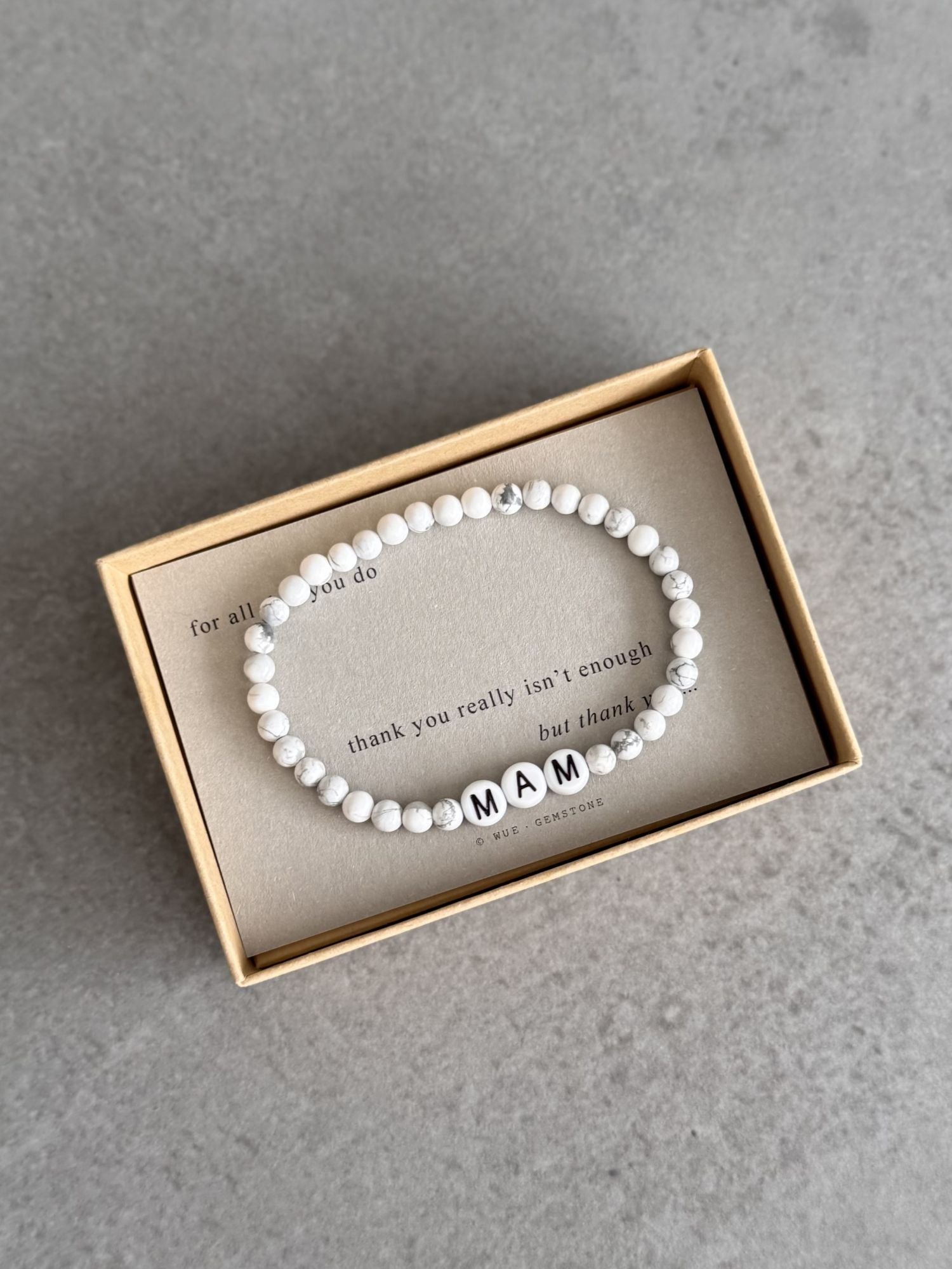 Thank You Mum Gemstone Bracelet