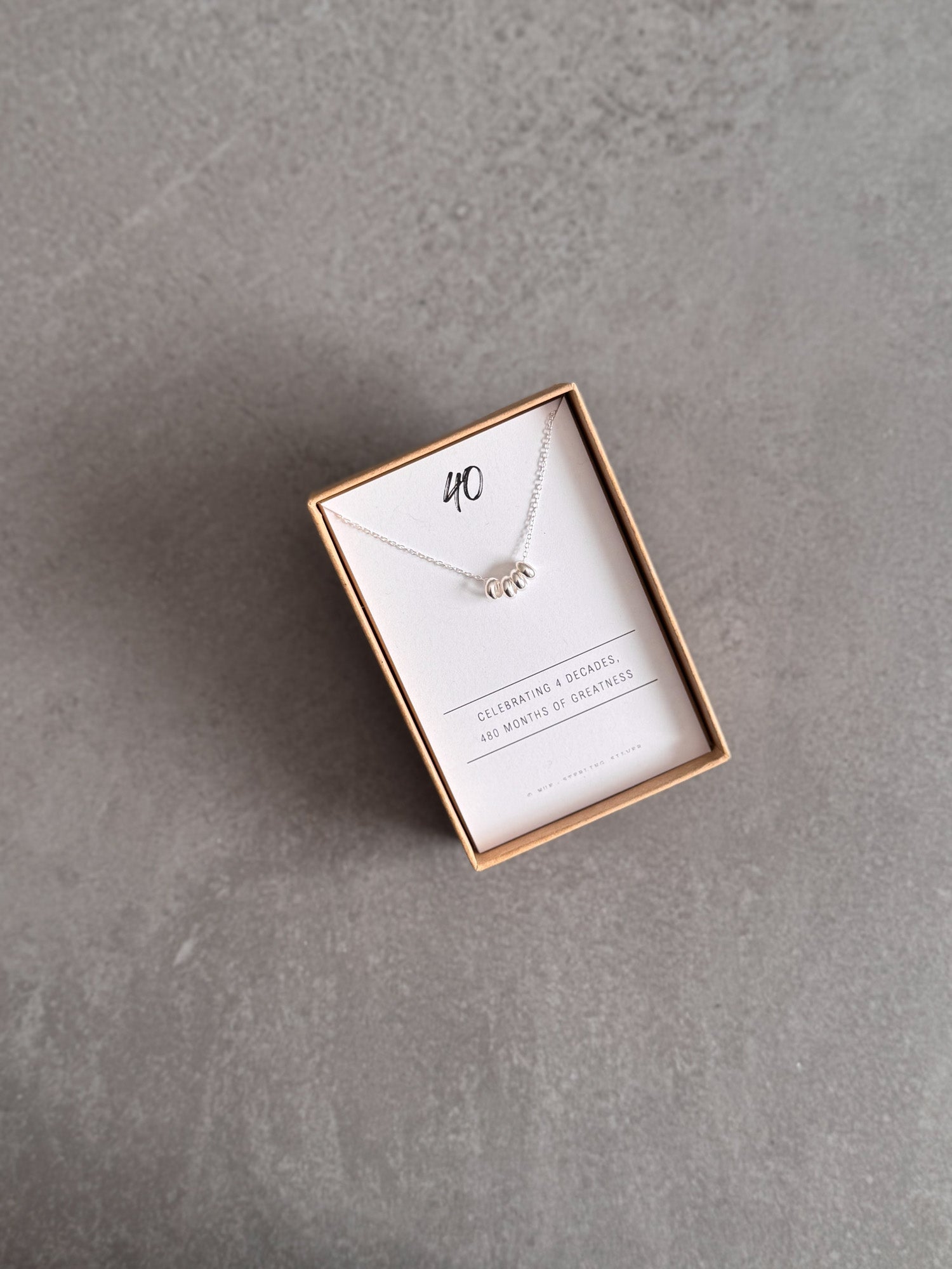 40th Birthday Necklace