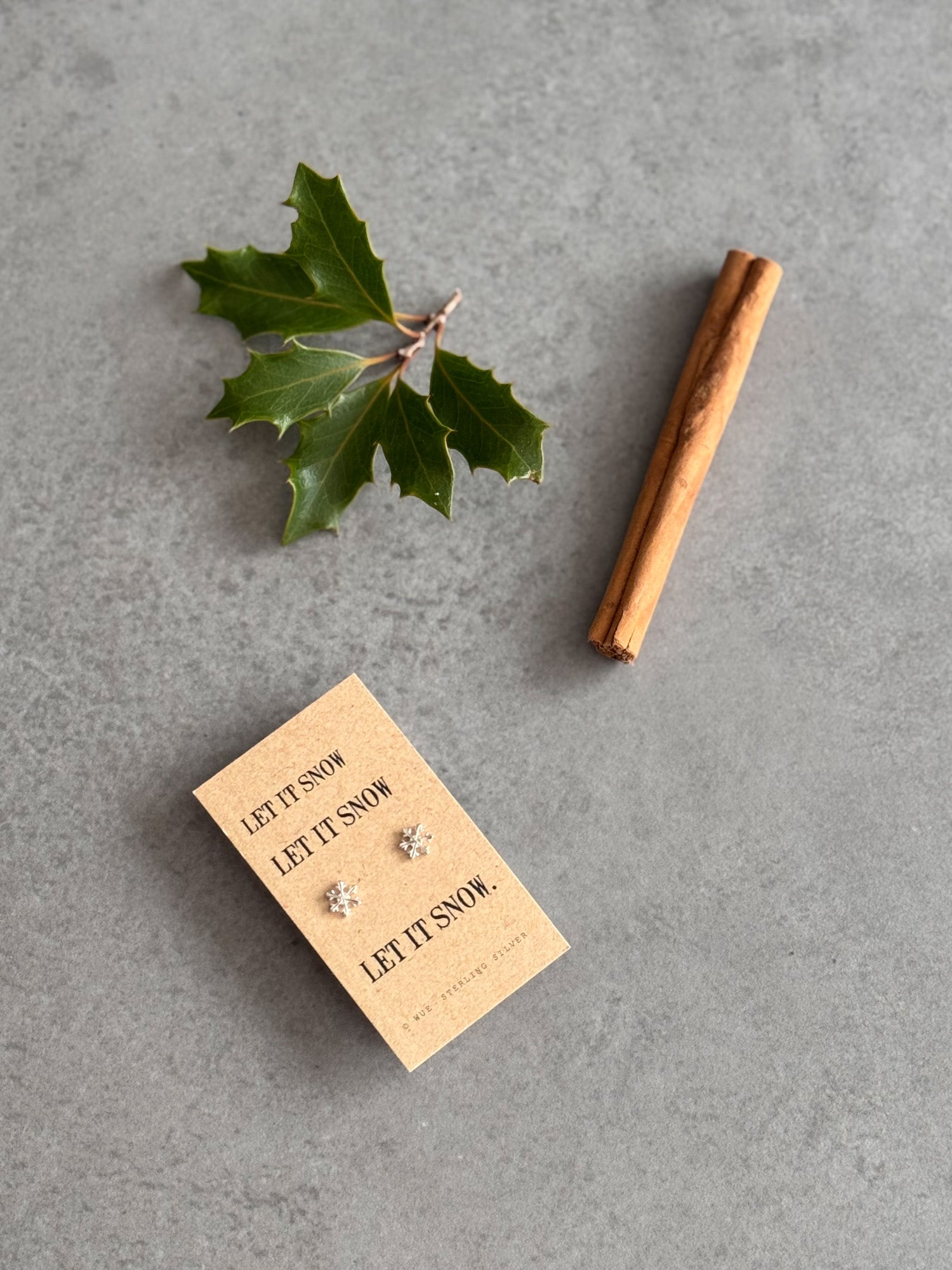 Classic Let It Snow - Snowflake Earrings