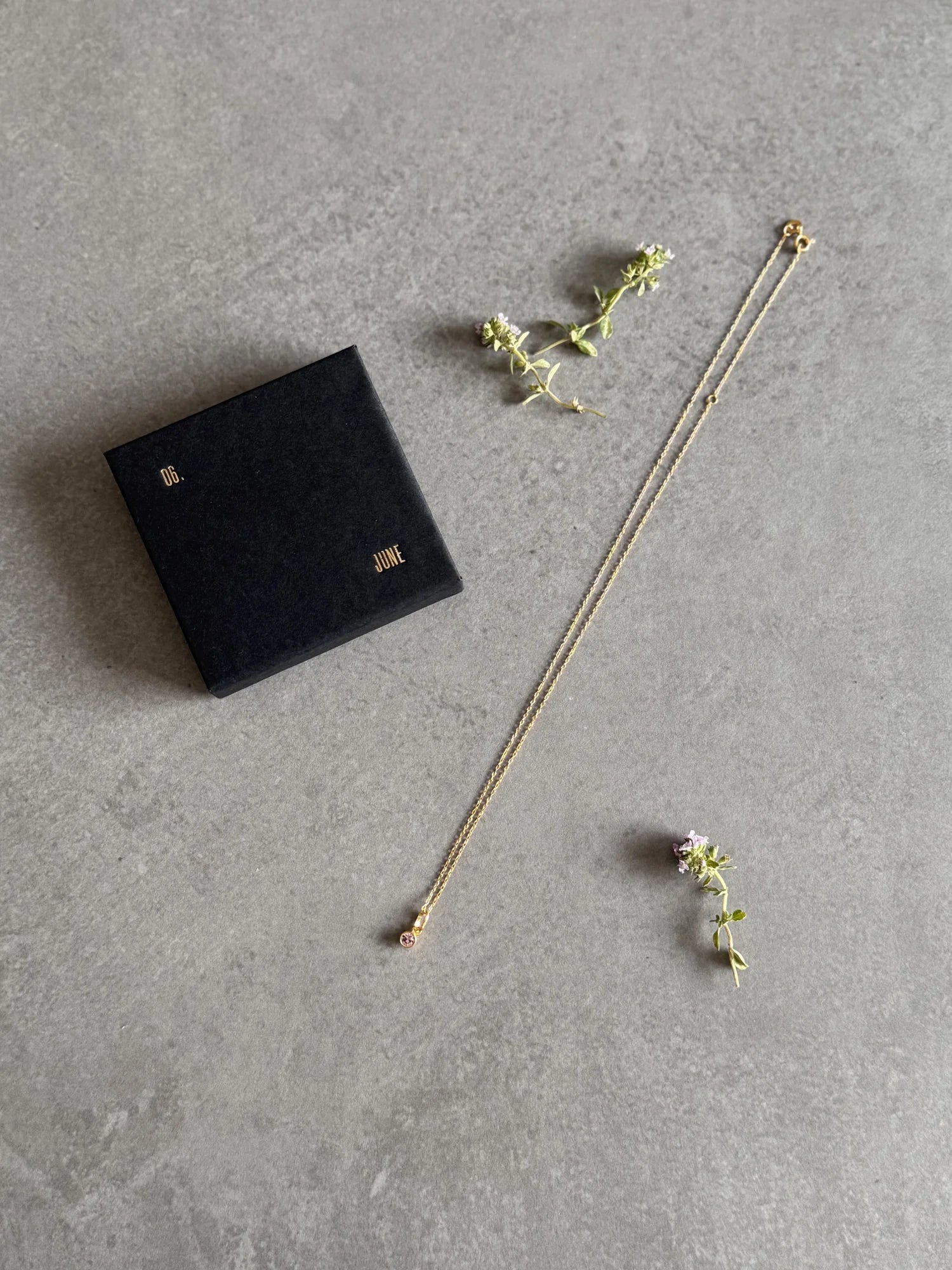 June Birthstone Necklace