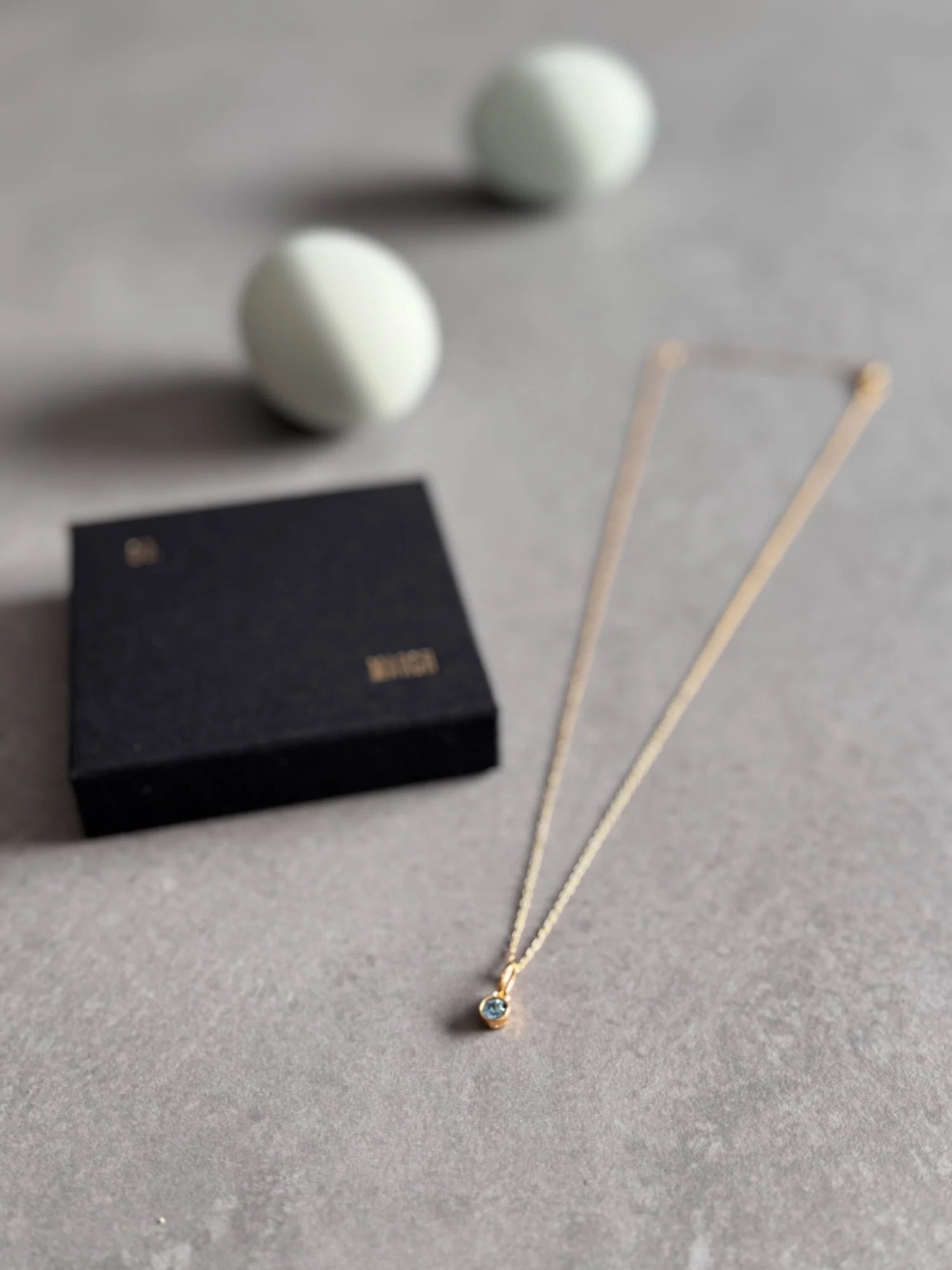 March Birthstone Necklace