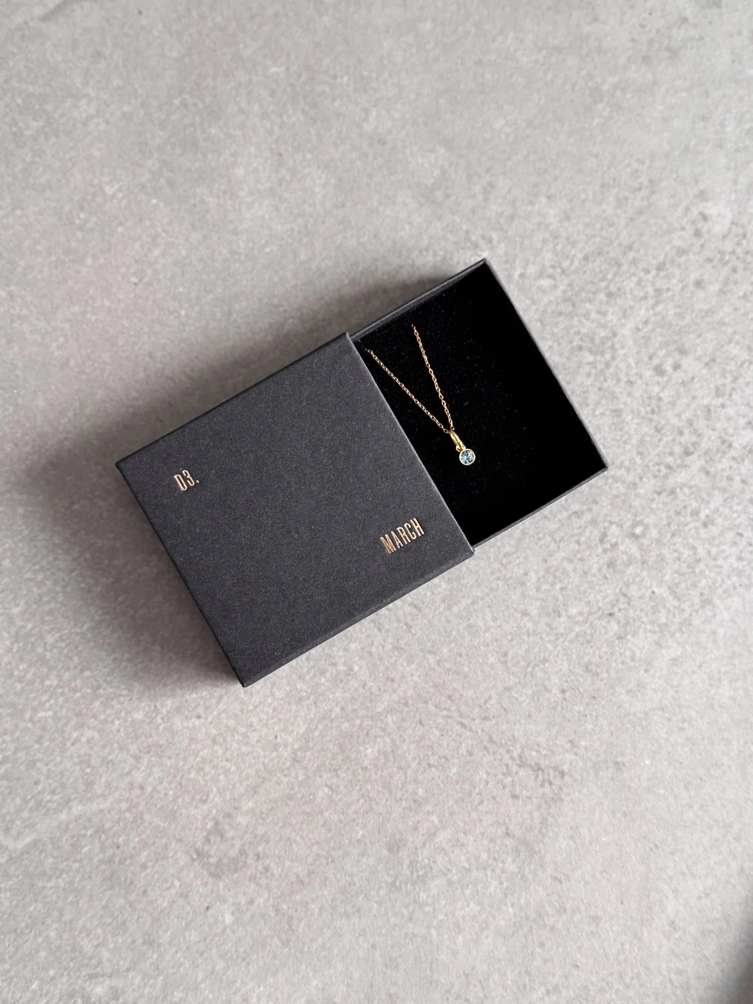 March Birthstone Necklace