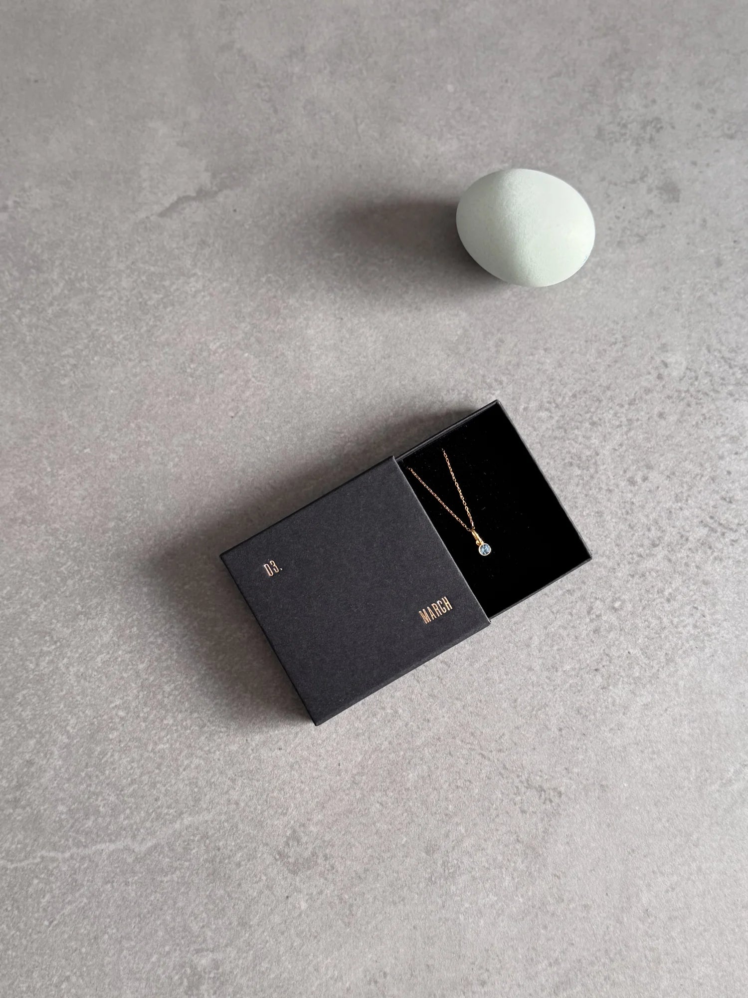 March Birthstone Necklace