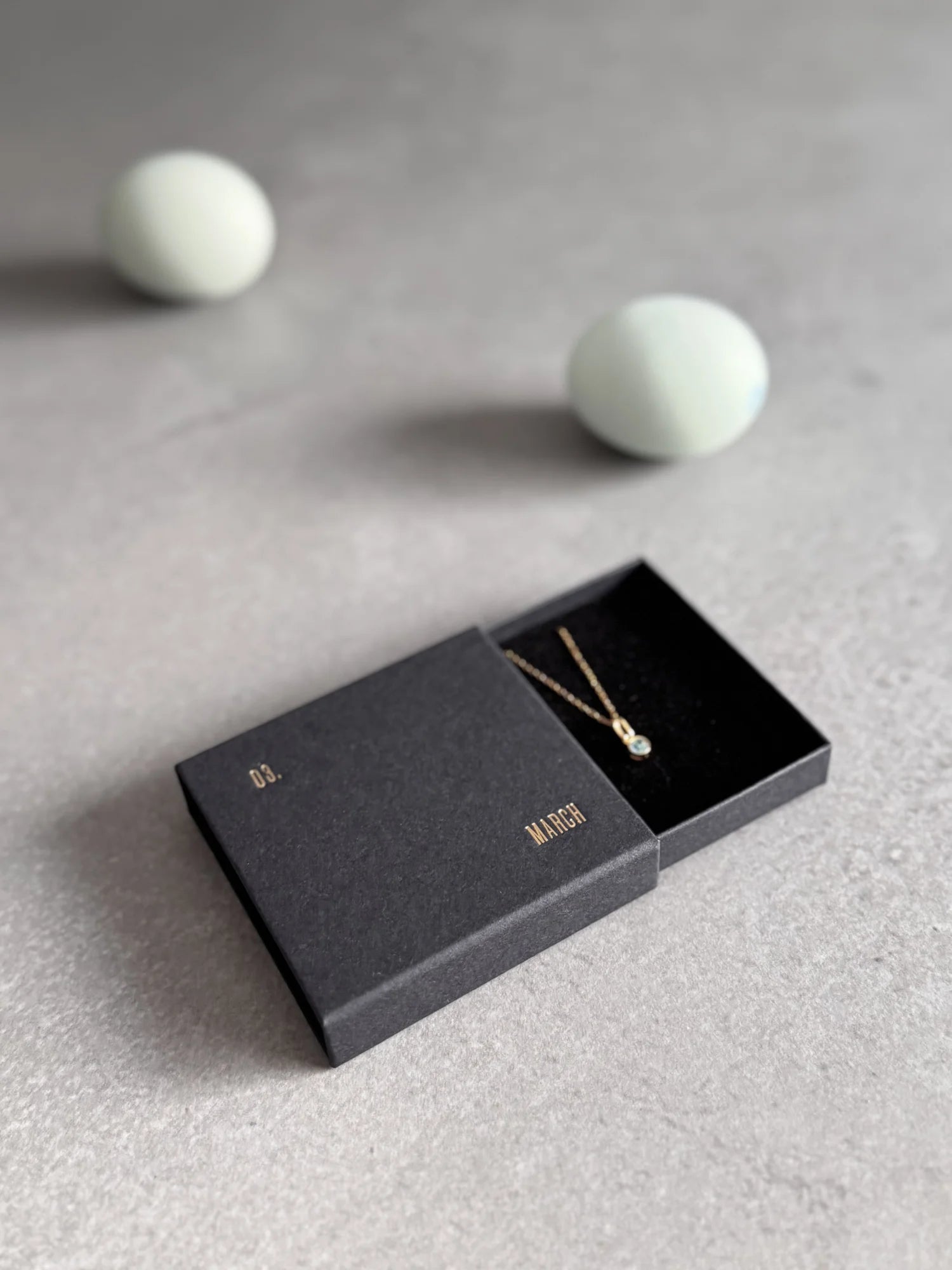 March Birthstone Necklace