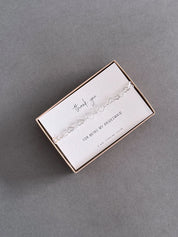 Thank You Bridesmaid Heart Bracelet